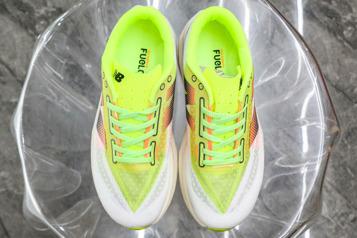 New Balance FuelCell Rebel v4 Bleached Lime Glo Hot Mango