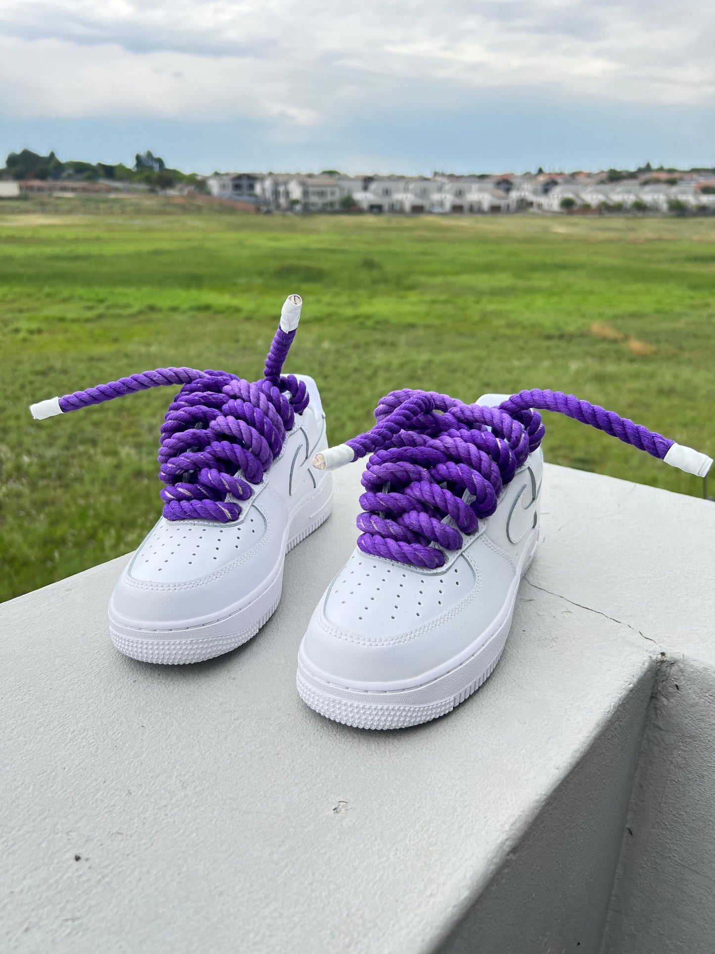 Purple Custom Rope Airforce 1