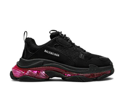 Balenciag* Triple S Sneaker 'Clear Sole - Black Pink Neon'