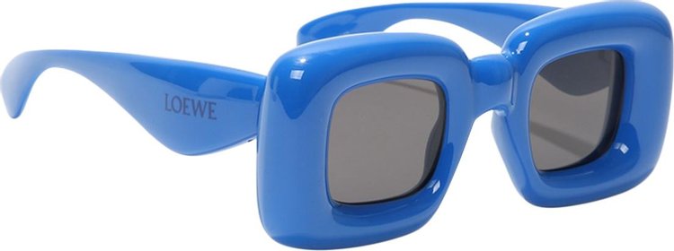 LOEWE SQUARE SUNGLASSES 'SHINY BLUE/SMOKE'