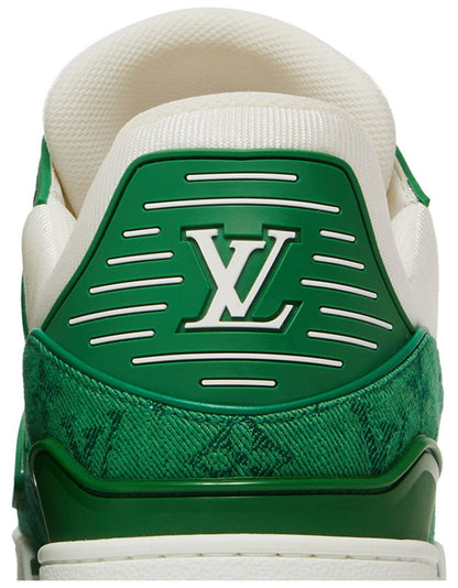 LOUIS VUITTON TRAINER 'GREEN MONOGRAM DENIM'