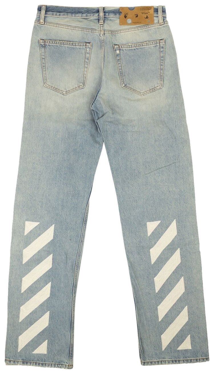 OFF-WHITE DIAG BROKEN JEANS 'BLUE'