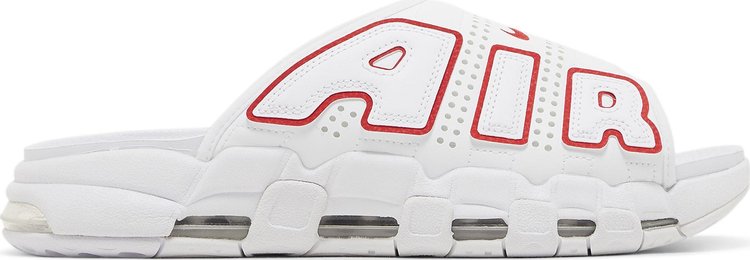 AIR MORE UPTEMPO SLIDE 'WHITE UNIVERSITY RED'