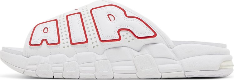 AIR MORE UPTEMPO SLIDE 'WHITE UNIVERSITY RED'