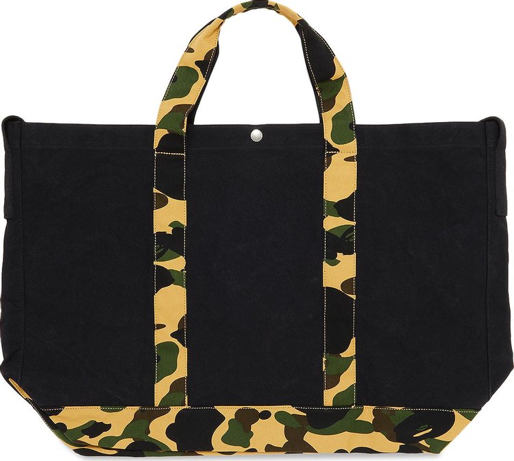 GOAT EXCLUSIVE BAPE CAMO DETAIL TOTE BAG BLACK