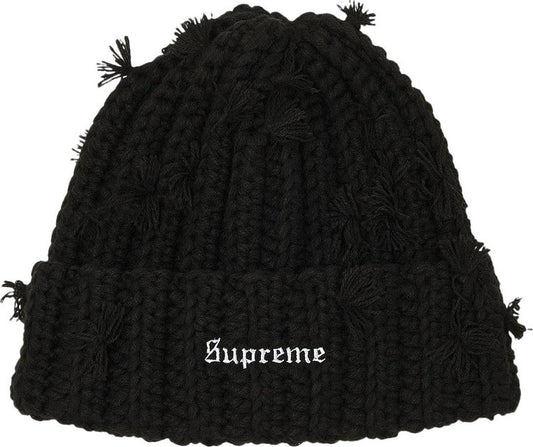 SUPREME HAND TIED BEANIE 'BLACK'