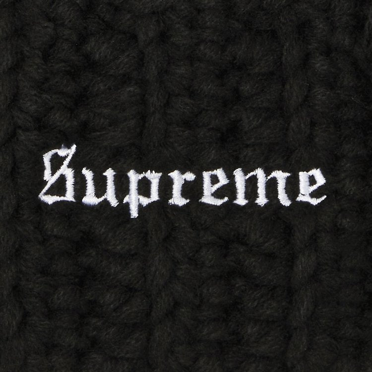 SUPREME HAND TIED BEANIE 'BLACK'