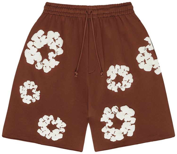 DENIM TEARS THE COTTON WREATH SHORTS 'BROWN'