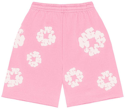 DENIM TEARS THE COTTON WREATH SHORTS 'PINK'