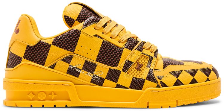 LOUIS VUITTON TRAINER 'DAMIER POP - YELLOW'