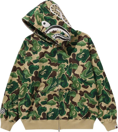 BAPE ART CAMO SHARK HOODIE 'GREEN'