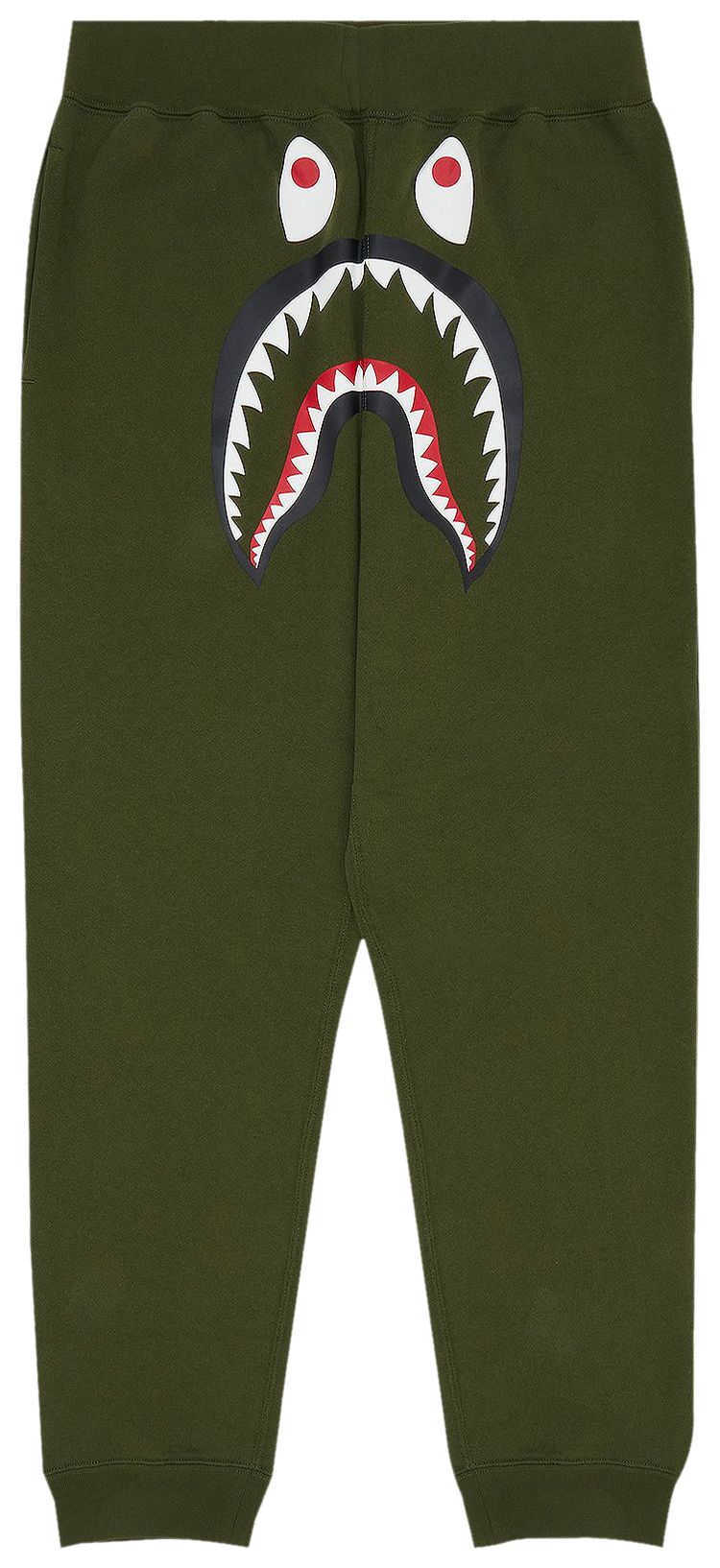 BAPE SHARK SWEAT PANTS 'OLIVE'