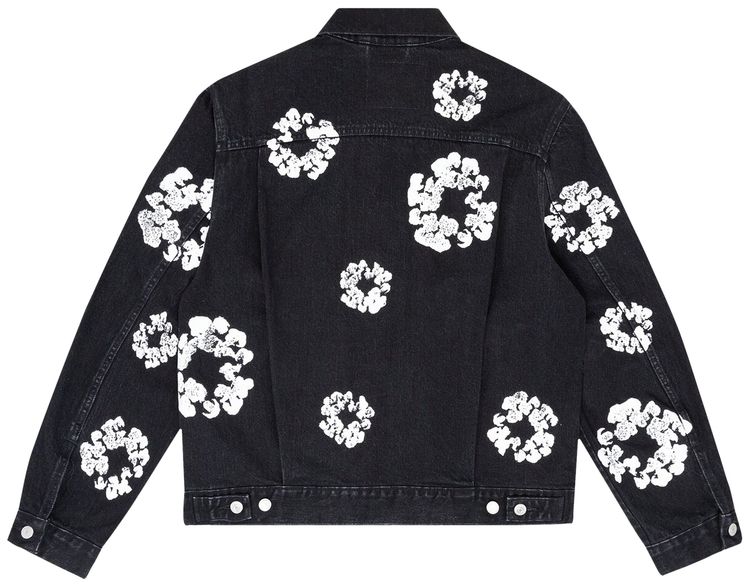 DENIM TEARS TYPE II ALL OVER WREATH JACKET 'BLACK'