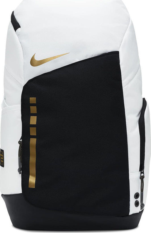 NIKE HOOPS ELITE BACKPACK 'WHITE/BLACK/METALLIC GOLD'