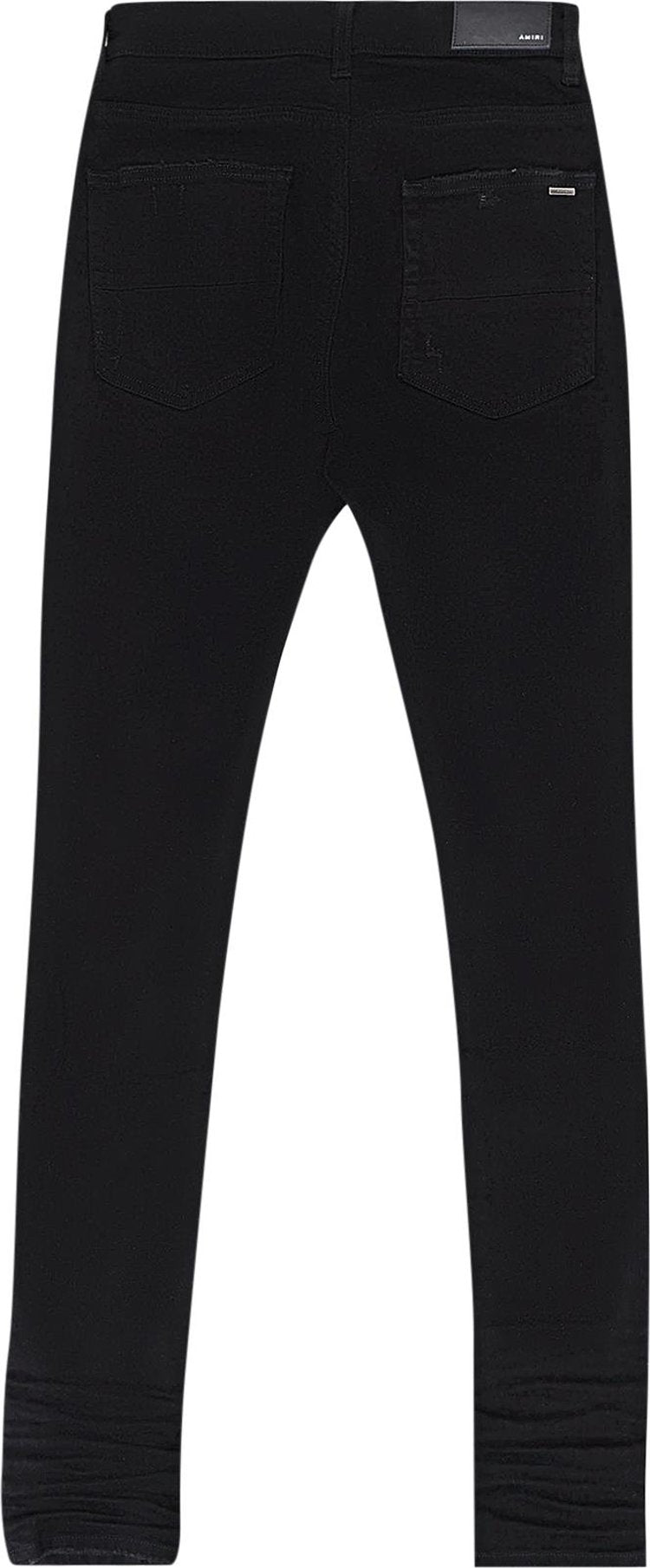 AMIRI MX1 SKINNY JEANS 'BLACK/SILVER'