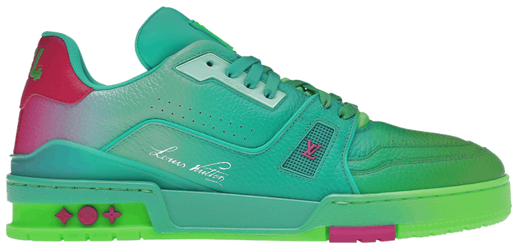 LOUIS VUITTON TRAINER LOW 'GREEN OMBRE'