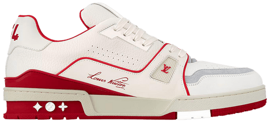 LOUIS VUITTON TRAINER 'WHITE RED'