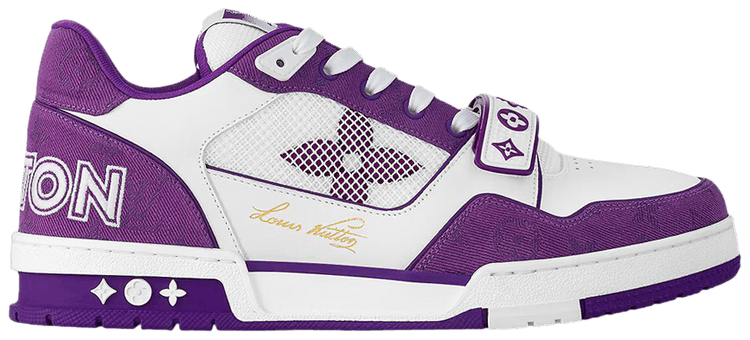 LOUIS VUITTON TRAINER 'PURPLE MONOGRAM DENIM'