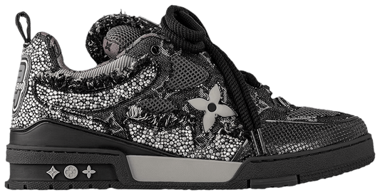 LOUIS VUITTON SKATE SNEAKER 'BLACK SWAROVSKI MONOGRAM'