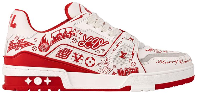 LOUIS VUITTON TRAINER 'RED GRAFFITI'