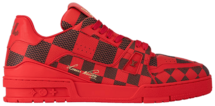 LOUIS VUITTON TRAINER 'DAMIER POP - RED'