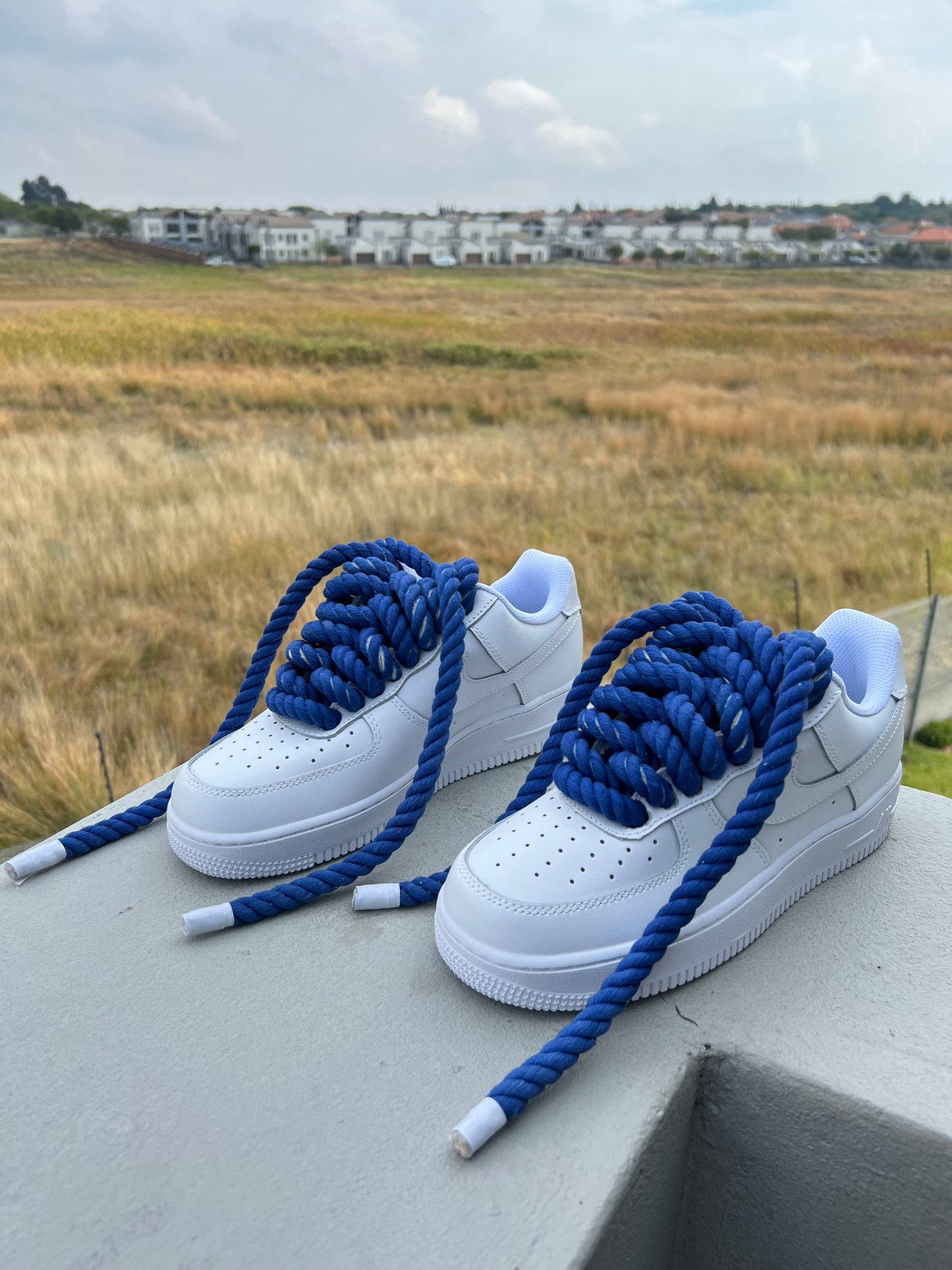 Royal Blue Custom Rope Lace Airforce 1