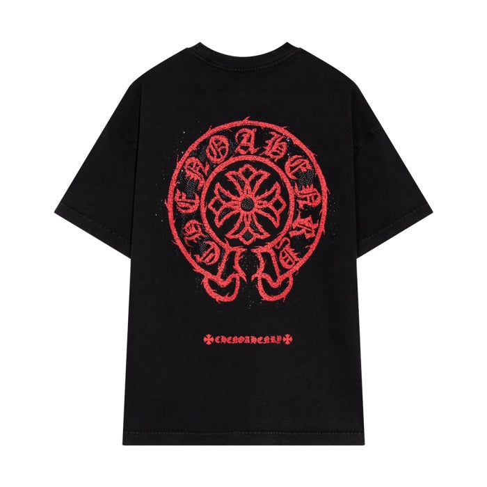 Chrome Hearts Horsebit Print Bead-Dyed T-shirt 2024