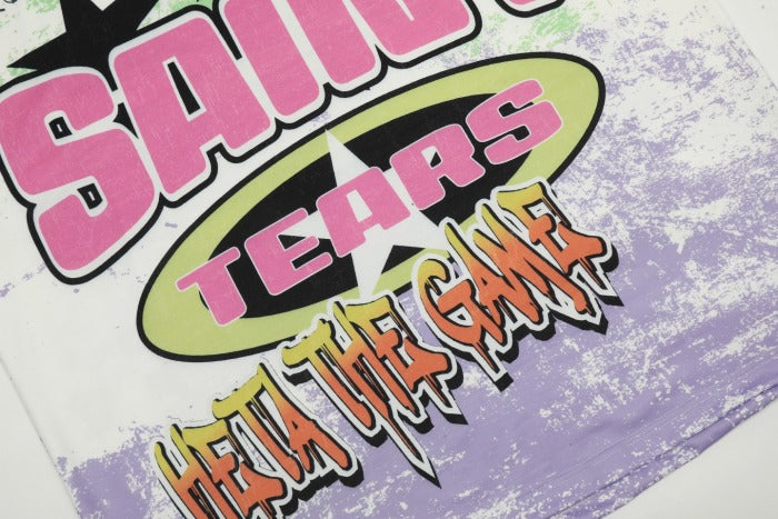 Saint Mich@el Tears Full Print Long Sleeve Tear the Game