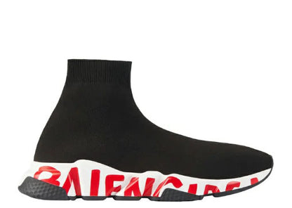 Balenciag* Graffiti Speed Red Sole