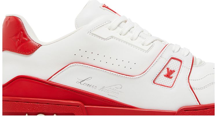 LOUIS VUITTON TRAINER LOW 'WHITE RED MIDSOLE'