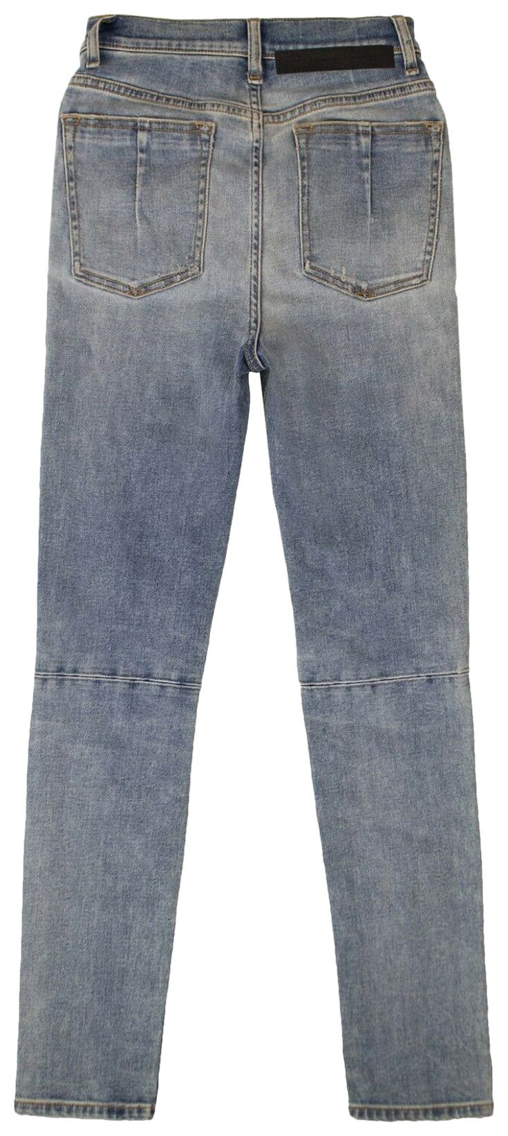 UNRAVEL PROJECT DENIM ZIP-EMBELLISHED SKINNY JEANS 'BLUE'