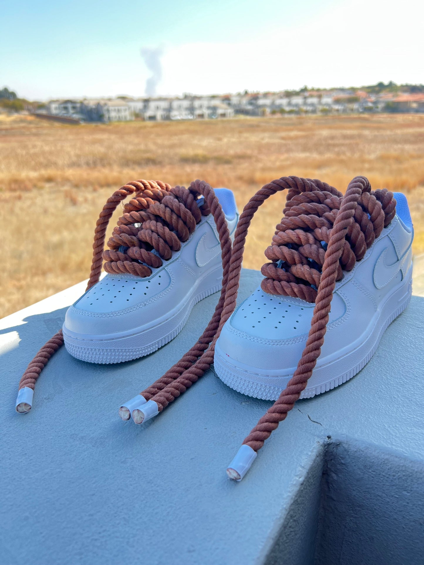 Choc Brown Custom Rope Lace Airforce 1