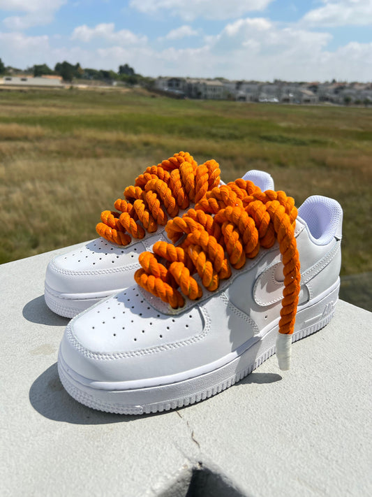 Yolk Orange Custom Rope Lace Airforce 1