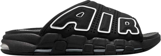 WMNS AIR MORE UPTEMPO SLIDE 'BLACK WHITE'