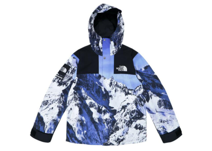 Suprem3 The North Face Mountain Parka Blue/White