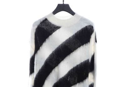 OFF WHITE Mohair Sweater White Zebra