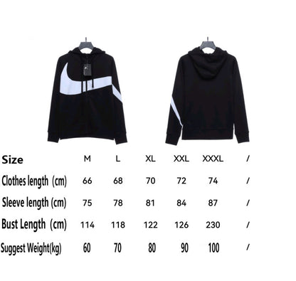 Nike big hook patchwork round neck sweatshirt Hoodie