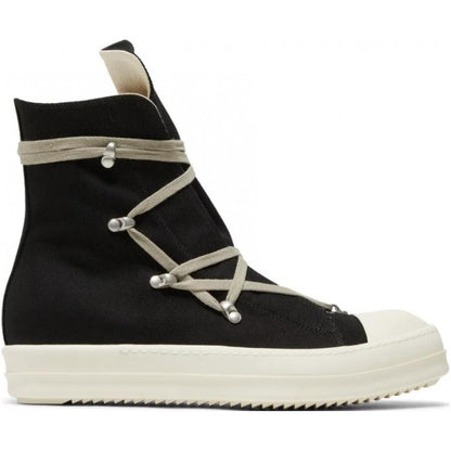 Rick Owens DRKSHDW Strobe Cotton Denim Hexa High 'Black Milk'