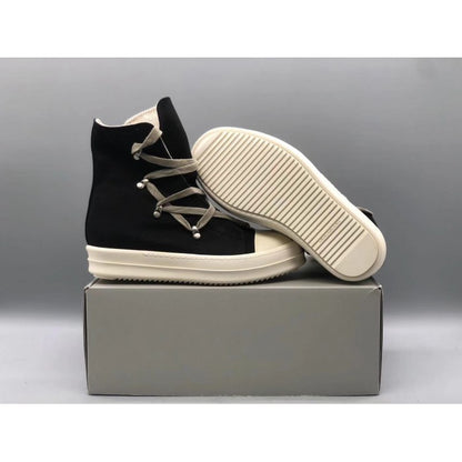 Rick Owens DRKSHDW Strobe Cotton Denim Hexa High 'Black Milk'