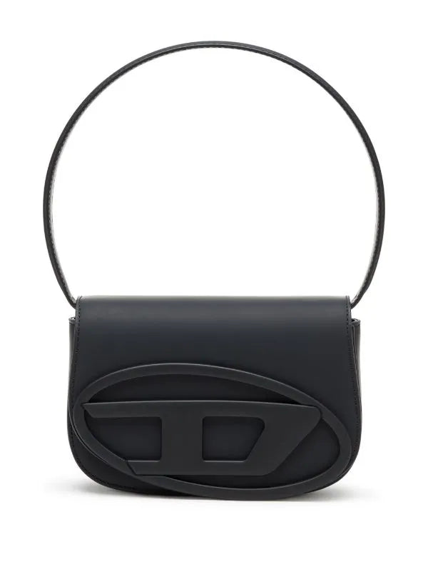 DIESEL 1DR LOGO-PLAQUE SHOULDER BAG