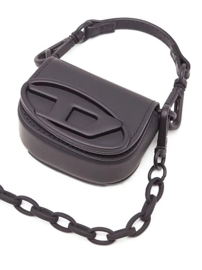 DIESEL 1DR CHAIN XXS LEATHER CROSSBODY BAG