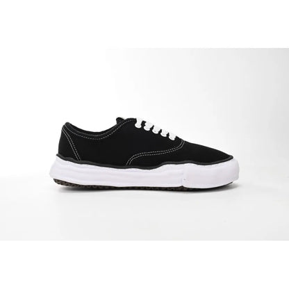 MAISON MIHARA YASUHIRO BAKER OG SOLE CANVAS LOW BLACK