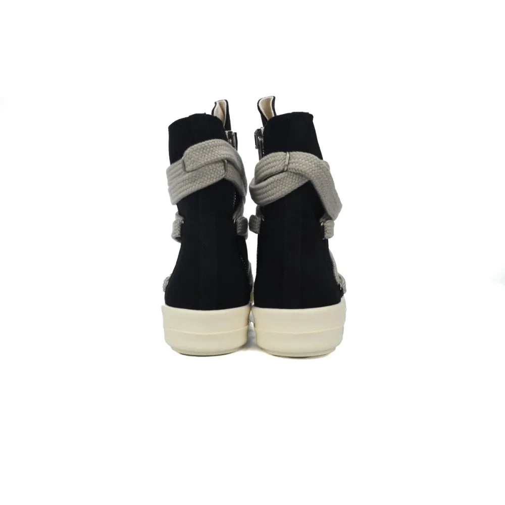 Rick Owens DRKSHDW Hexa High Black Pearl Milk Fat Lace