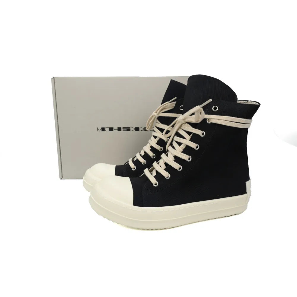 Rick Owens DRKSHDW Sneaks High Black Milk