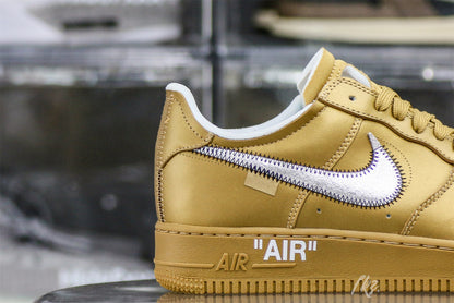 Nike Off-White Air Force 1 AF1 Gold Custom