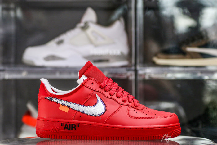 Nike Off-White Air Force 1 AF1 University Red