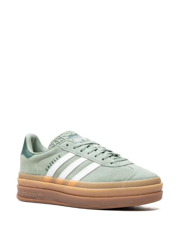 ADIDAS GAZELLE BOLD "SILVER GREEN GUM" SNEAKERS