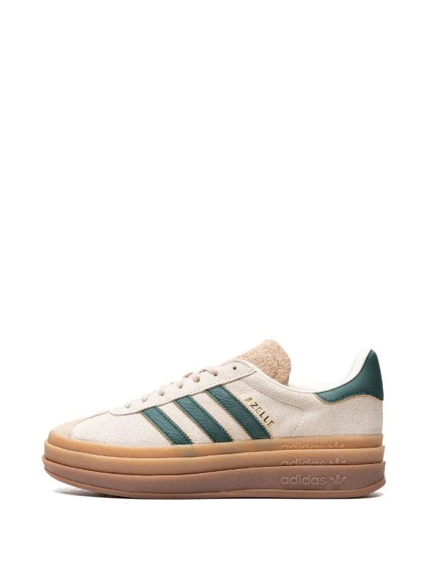 ADIDAS GAZELLE BOLD “CREAM COLLEGIATE/GREEN” SNEAKERS