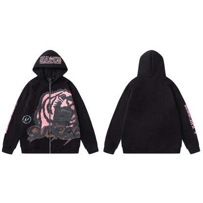 Travis Scott x Jordan x Fragment Design Tiger Zip Hoodie