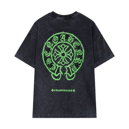 Chrome Hearts Horsebit Print Bead-Dyed T-shirt 2024